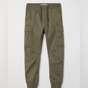 H&M green kaki cargo pants
